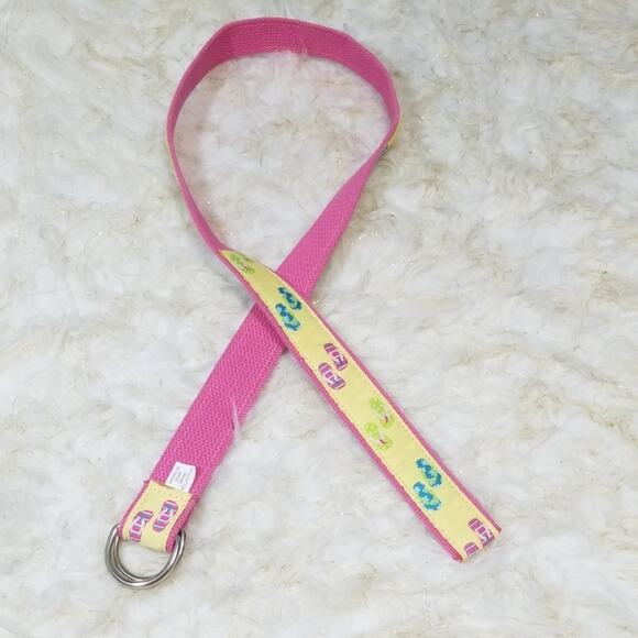 FlipFlop Print Belt Sm/Med Sandals Beach Summer Bright BarbieCore - Picture 2 of 7